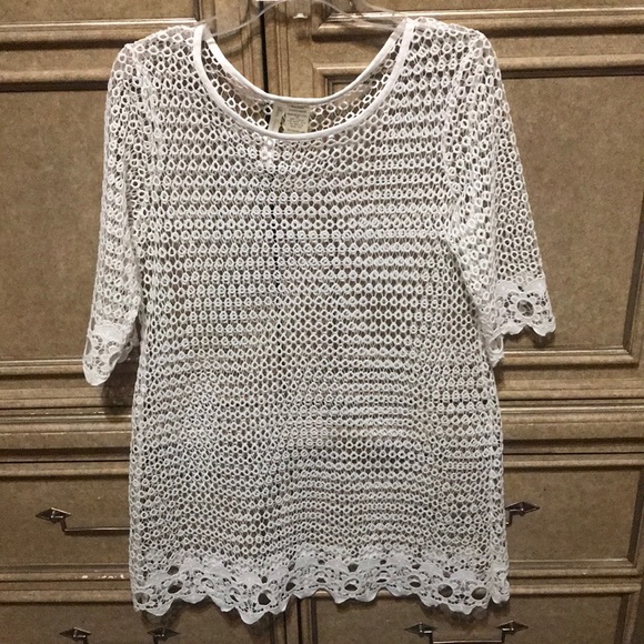 SIMPLY IRRESISTIBLE WHITE SWIM COVERUP - Picture 1 of 9